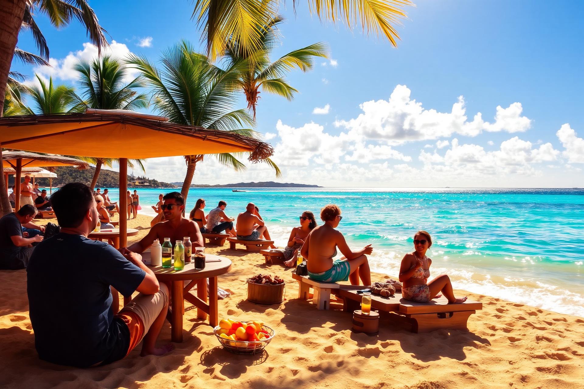 Plage de Pereybere face au snack Chez Vanessa